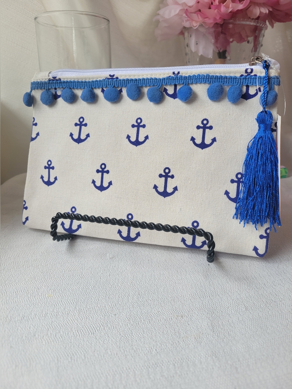 LOF Nautical Canvas Pouch with Trim